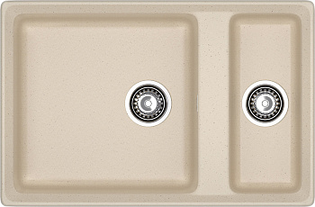 GRANFEST Мойка композит LEVEL , GF-LV-760K , 1,5-чаши 760*500, кашемир 