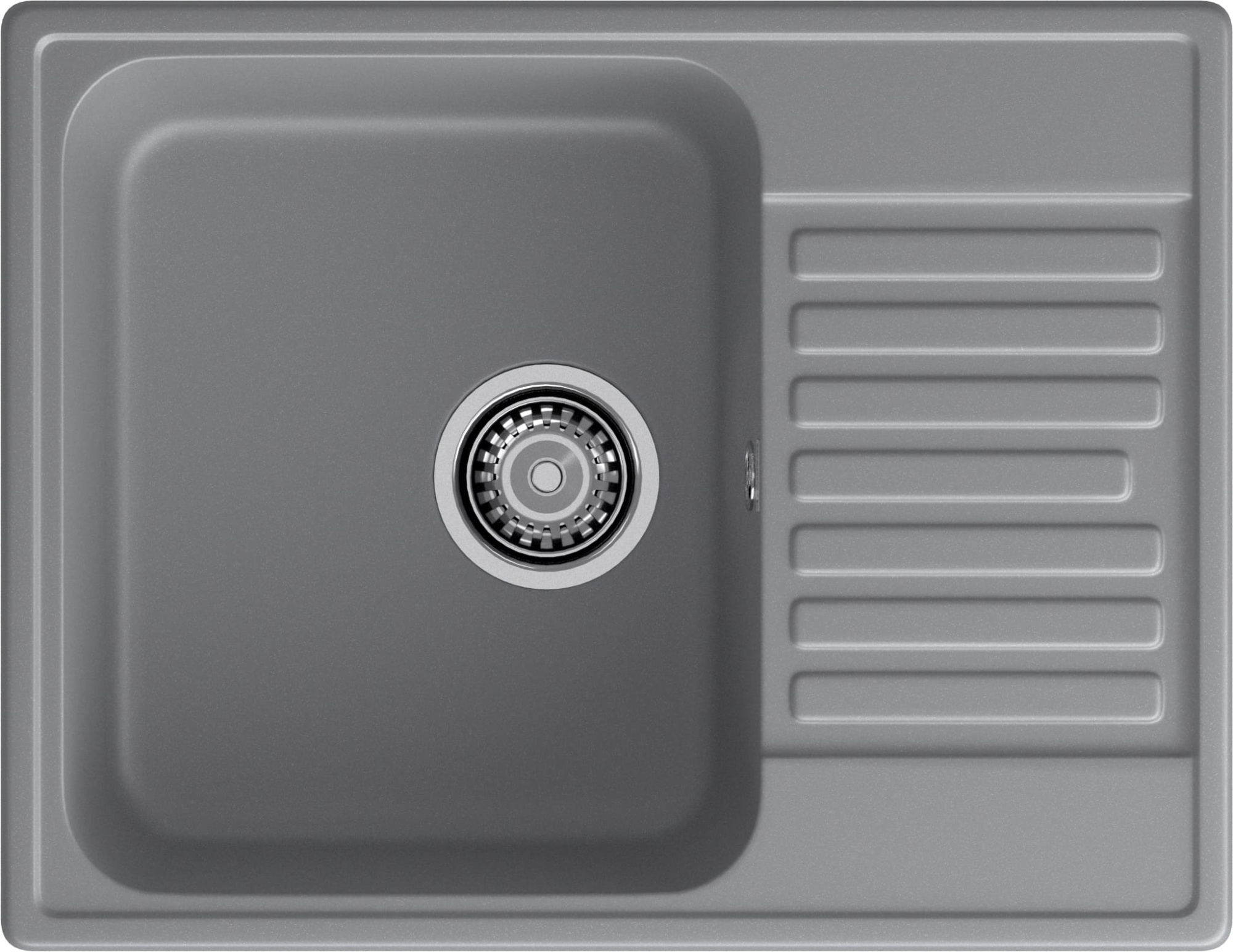 GranFest QUARZ (ECO-13) Мойка чаша+кр 620*480 (темно-серый)
