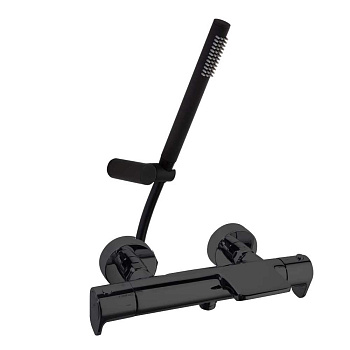 Термостатический смеситель для ванны наружнего монтажа с каскадным изливом и душевым комплектом ALEX