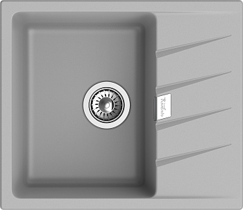 RIVELATO Мойка RAUM 58  1-чаша 580*500мм grigio metallizzato арт.