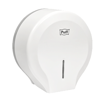 Диспенсер туалетной бумаги Рuff-7130, белый, с замком, ABS-пластик