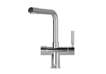 2088, ХРОМ Смеситель для кухни однорыч., с подкл. для питьевой воды, GRANULA