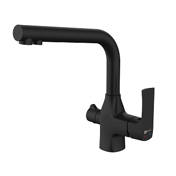 URSUS Смеситель LM7258BL для кухни с подключением к фильтру с питьевой водой, LM, LM7240BL