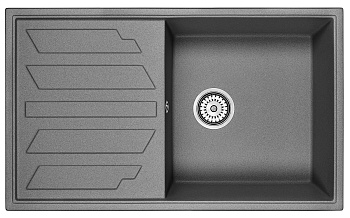Кухонная мойка GRANULA (8601, ГРАФИТ)