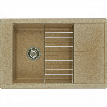 Мойка для кухни Делия 78 787x516x218 мм, прямоуг. с крылом, песочный