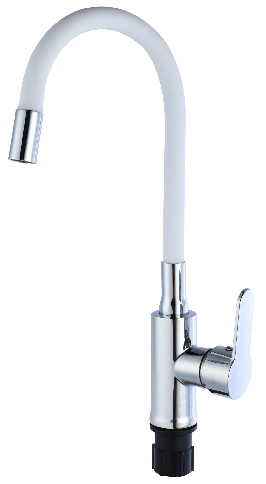 Смеситель для кухни TSARSBERG TSB-732-WH03 белый  гибкий излив тип См-МОЦБА