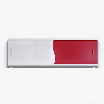 КОМБИ Экран для ванны 150 см, полистирол,(красный-P23), ALAVANN