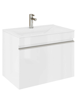 Тумба под раковину VELVEX Pulsus 700-0-1 (Pulsus) навесная белый глянец