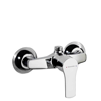 Смеситель для душа однорычажный под стойку для тропического душа TITANIUM 1838S