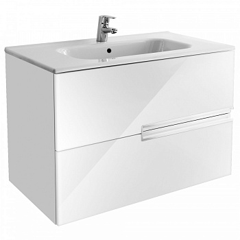 VICTORIA NORD Ice Edition Тумба под раковину VICTORIA 80, белый глянец, ROCA