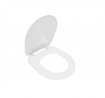 ERA Сиденье с крышкой дюропласт, антибак., с хром. металл. петлями. JIKA