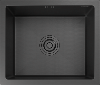 GranFest METAL (4538) Мойка нерж.1 чаша 450*380*215 мм, графит