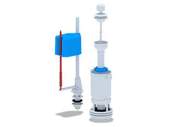 Набор с нижней  подводкой  1/2 пластик  ШТОК эконом, ANI PLAST