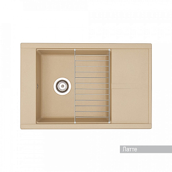 Мойка для кухни Делия 78 787x516x218 мм, прямоуг. с крылом, латте