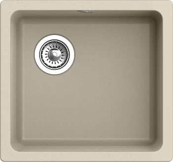 RIVELATO Мойка BERKANA 45 подст.монтаж 1-чаш 485*455 beige scuro арт.