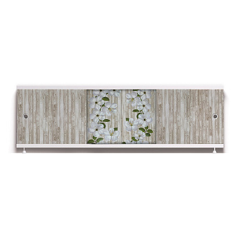 ОПТИМА_Decor Экран для ванны 150 см,ПВХ с офсетной печатью,(мерлин-017), ALAVANN
