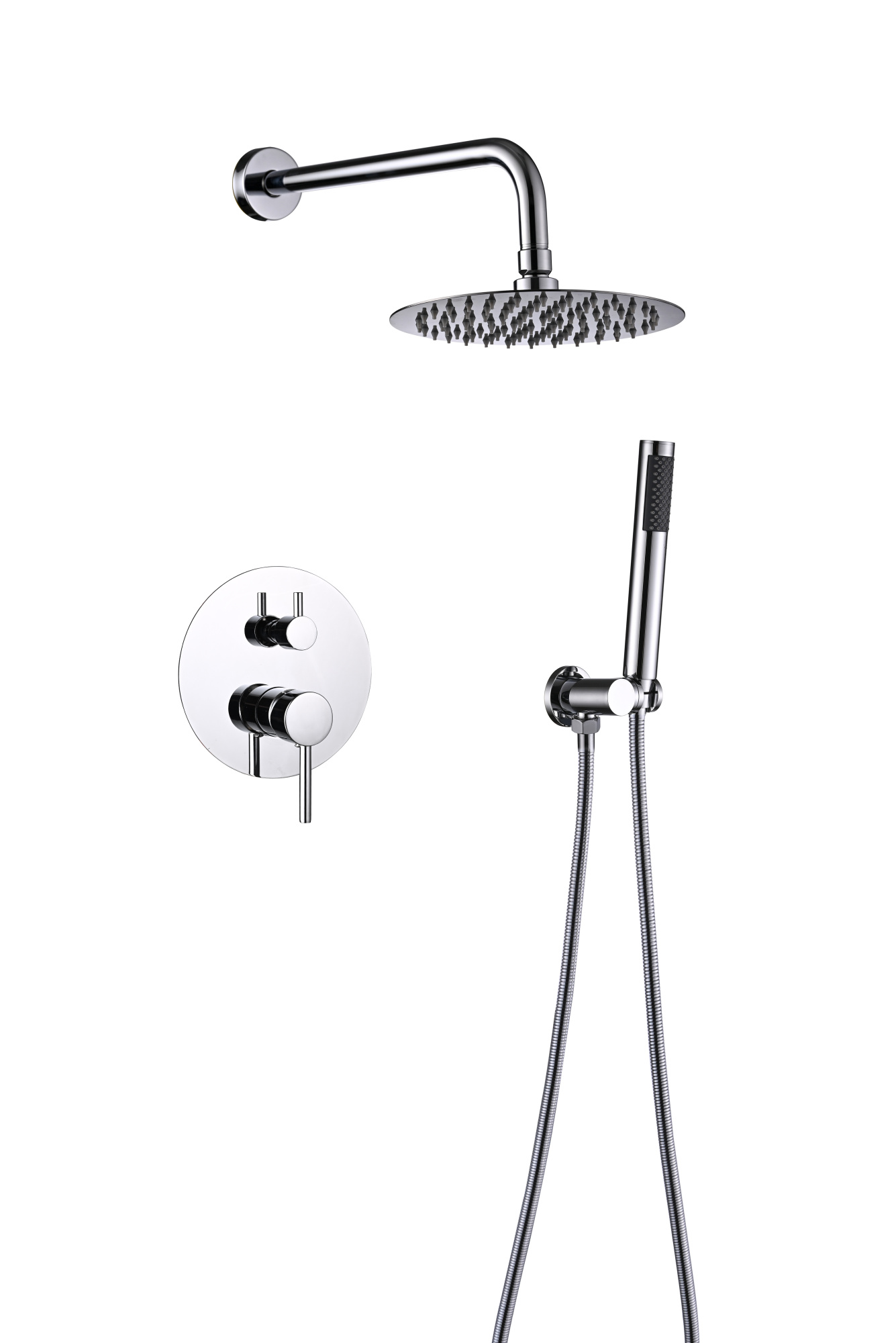 Душевая система с тропическим душем ПСМ-ST-02 встраиваемая тип См-ДшОРЗШтШл