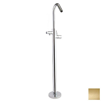 Напольный однорычажный смеситель для ванны TZAR 348503SOC золото брашированное