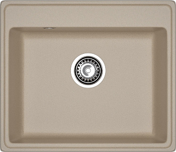 GRANFEST Мойка композит VERTEX, GF-V-580, чаша 580*500, песочный