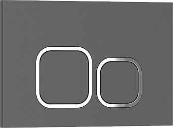 Кнопка смыва IBERICA BLANCA ESTI-Q ABS-пластик, серый матовый (IB.B083.007.000)